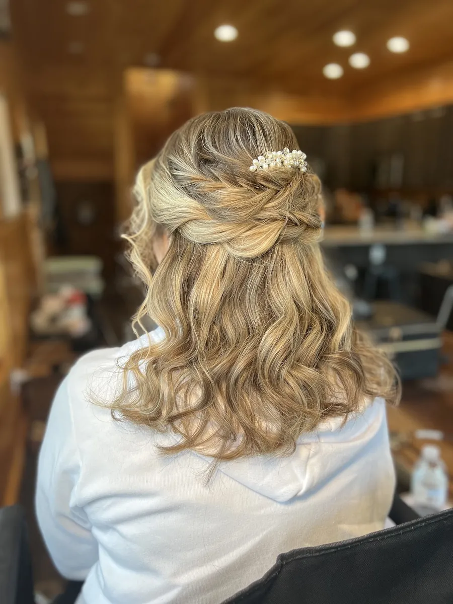 Bridal hair updo by Glam House Studios