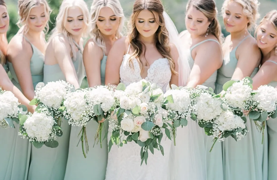 Bridal party styled by Glam House Studios